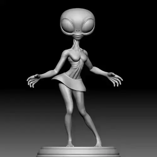 Alien Statue - 0260