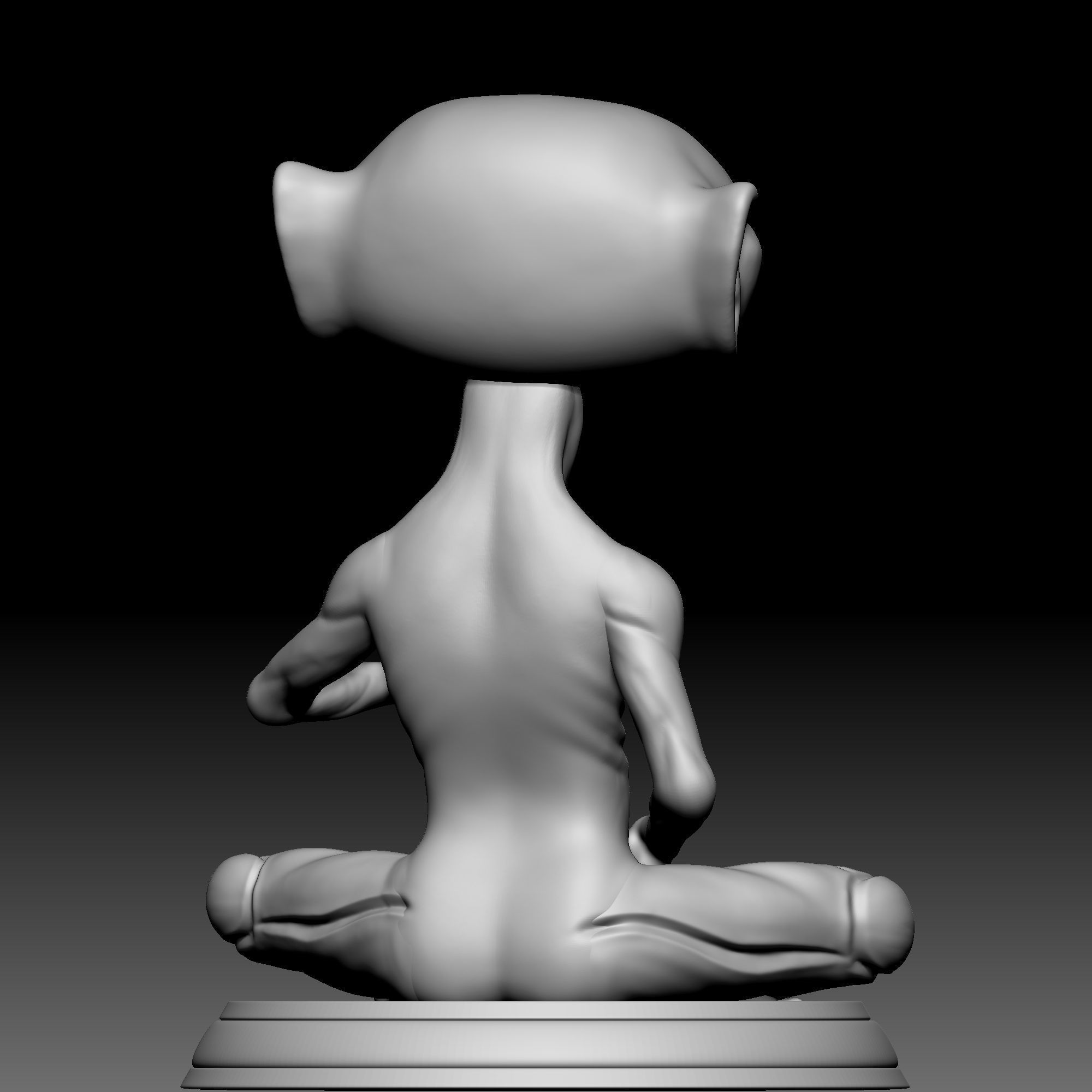 Alien Statue - 0270 3D print model_5