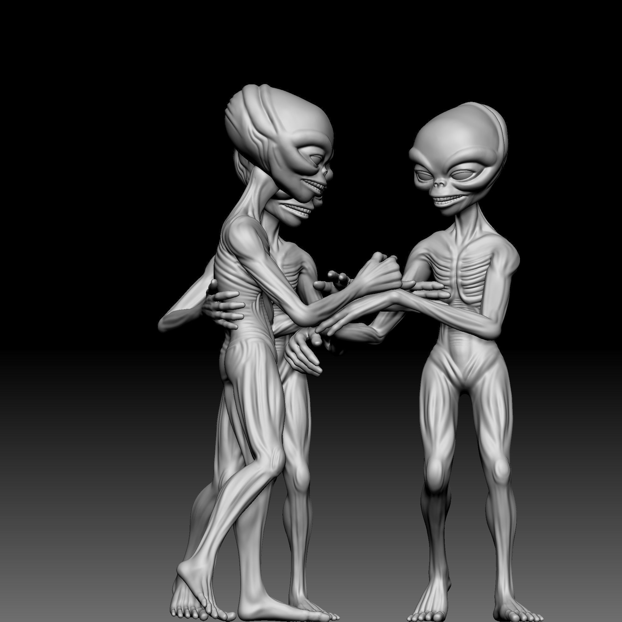 Alien Statue - 0300 3D print model_7