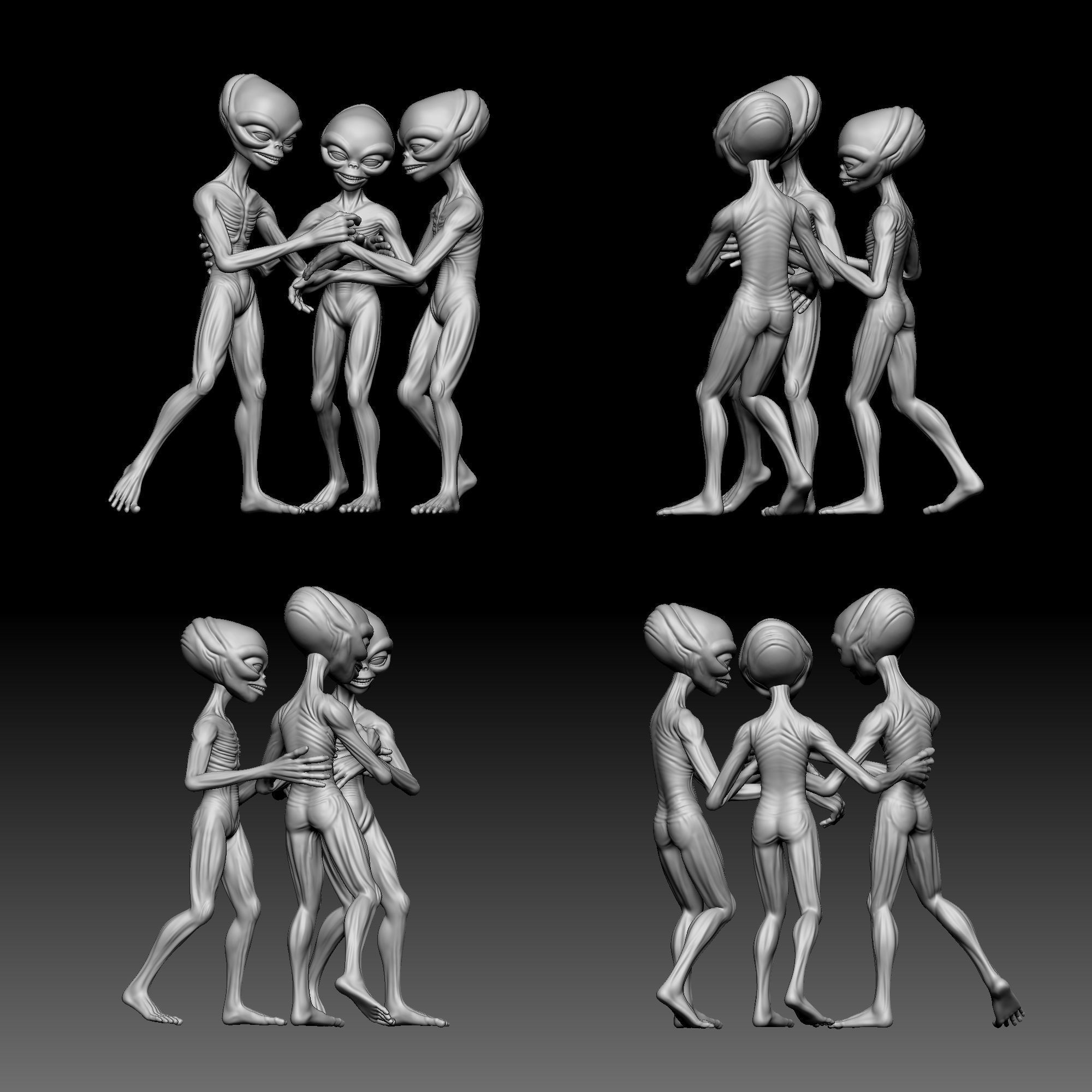 Alien Statue - 0300 3D print model_9