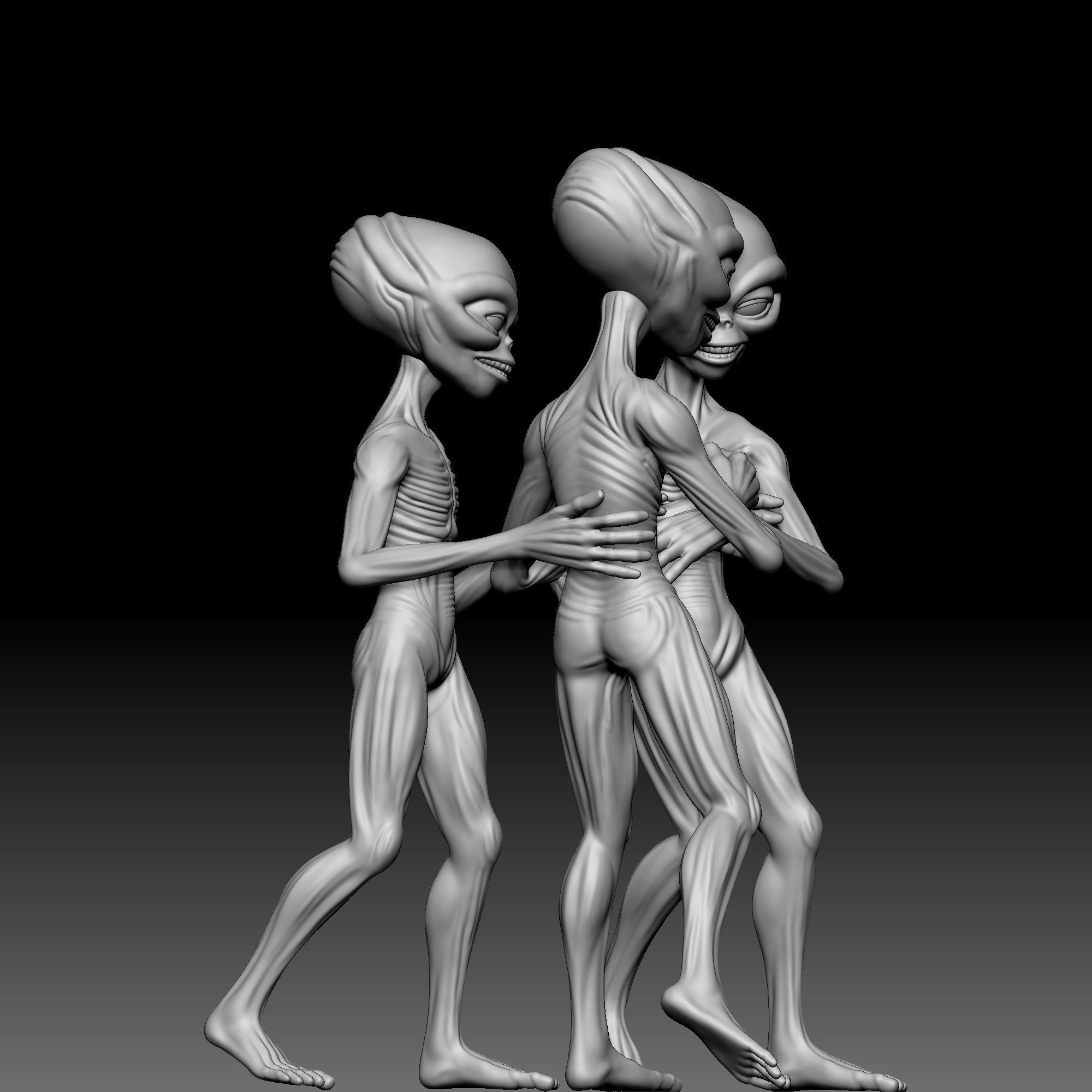 Alien Statue - 0300 3D print model_6