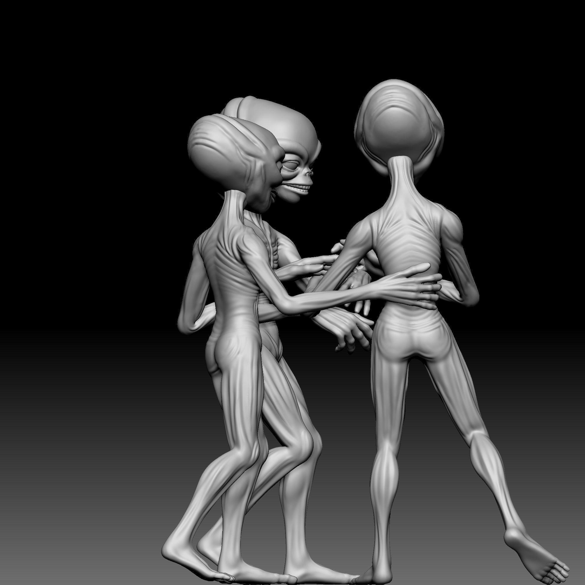 Alien Statue - 0300 3D print model_5