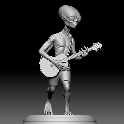 Alien Statue - 0350 3D print model