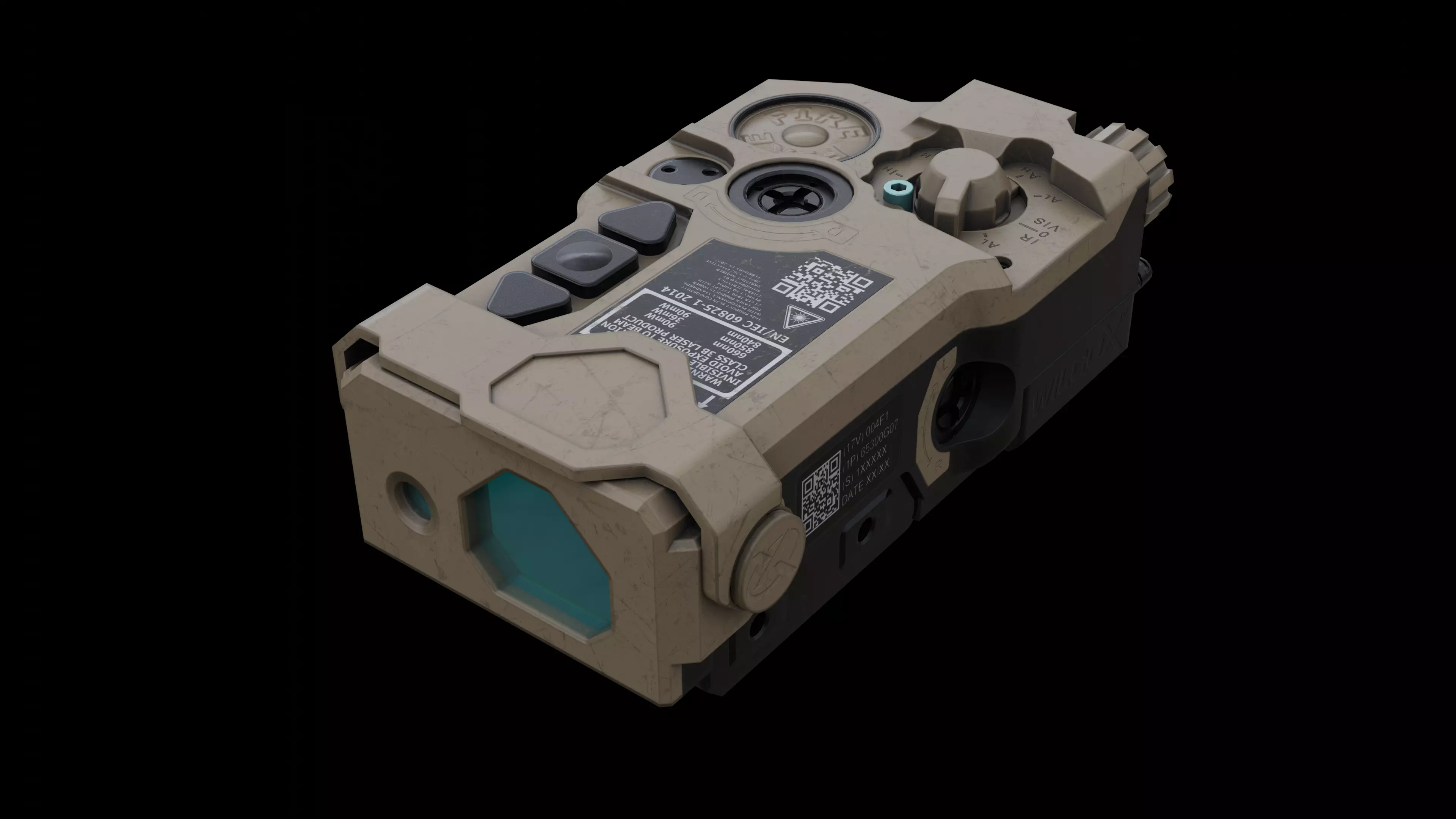 RAID Xe Low Power MOA - Game-Ready Tactical Scope Attachment Low-poly 3D model_0