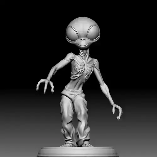 Alien Statue - 0360