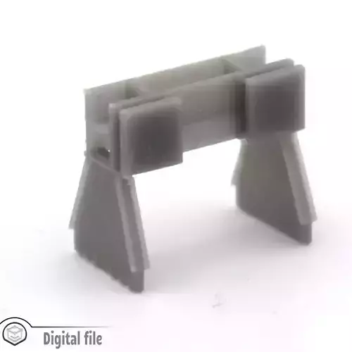 HO Scale Buffer stop 1 train model 3D print model