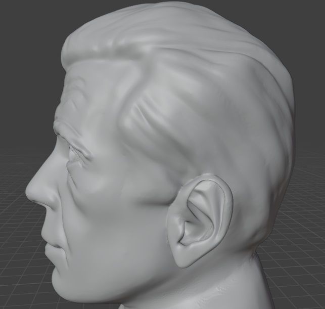 Humphrey Bogart 3D print model_9