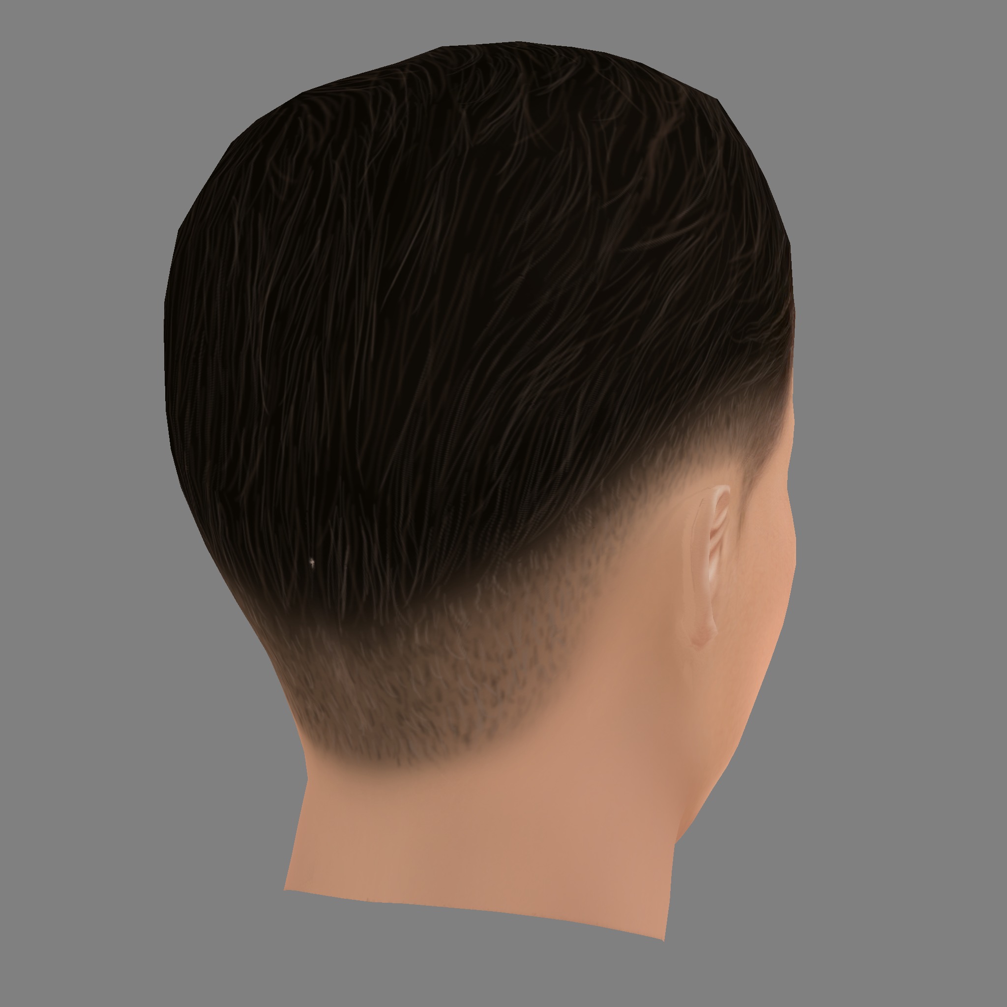 Will Bowden Head - Low poly head for game Low-poly 3D model_4