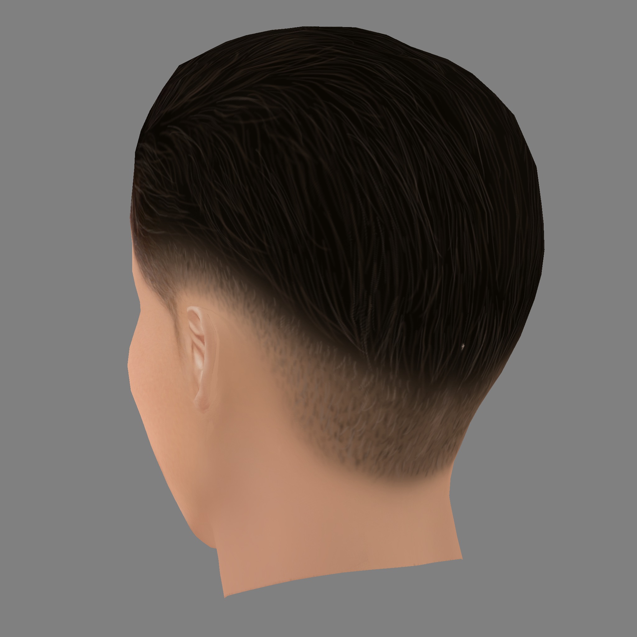 Will Bowden Head - Low poly head for game Low-poly 3D model_3