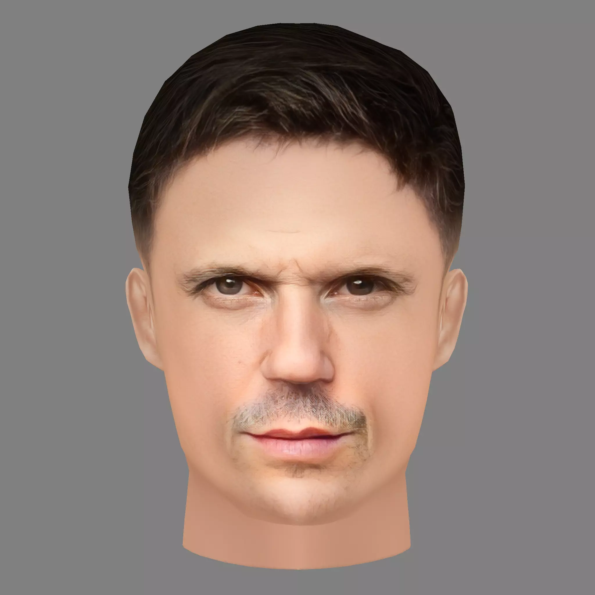 Will Bowden Head - Low poly head for game Low-poly 3D model_0