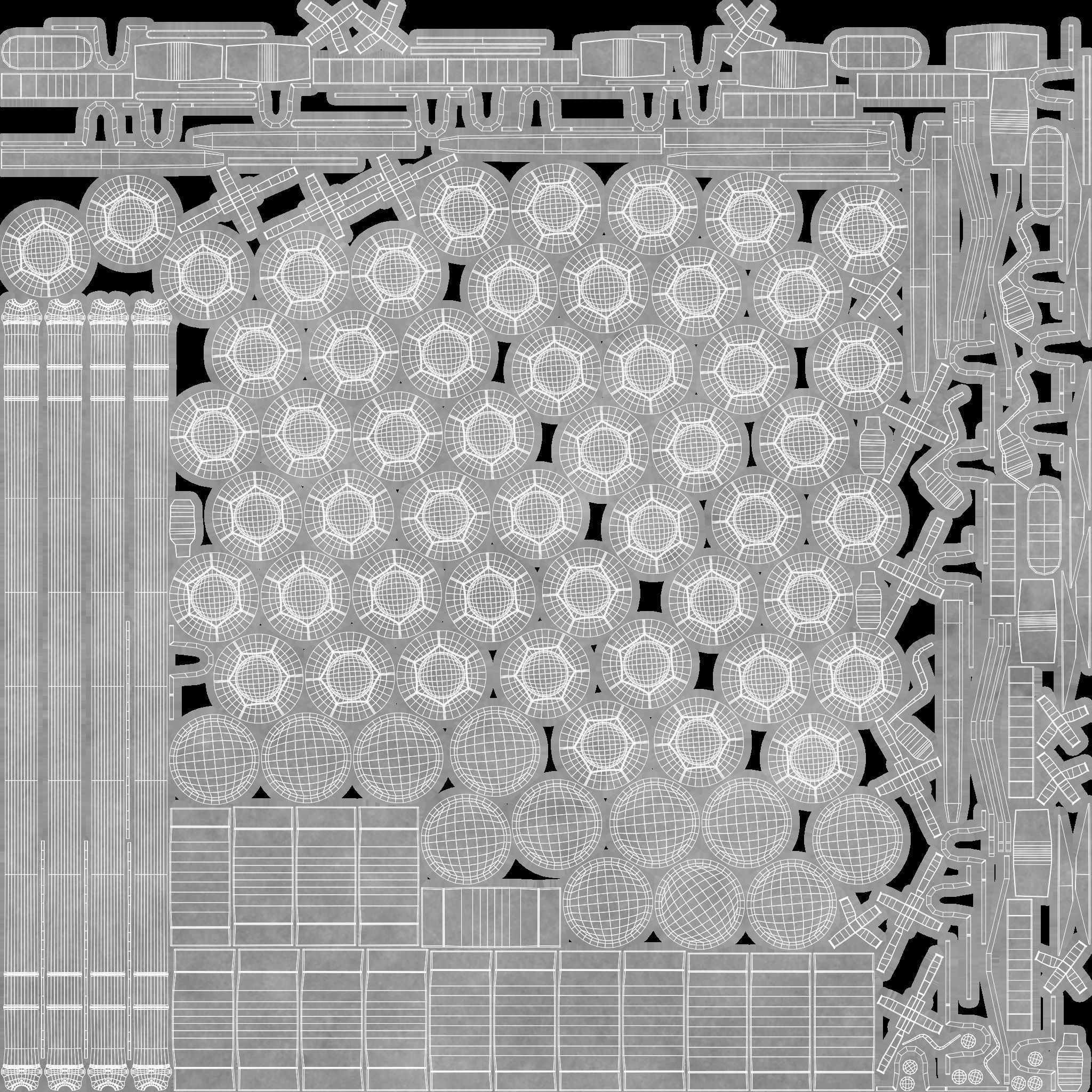 20Ft Cargo Container - Red - Dirty 3D model_18