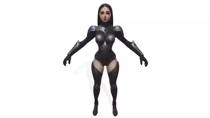 Eclipse Vanguard the Cyborg Female Warrior