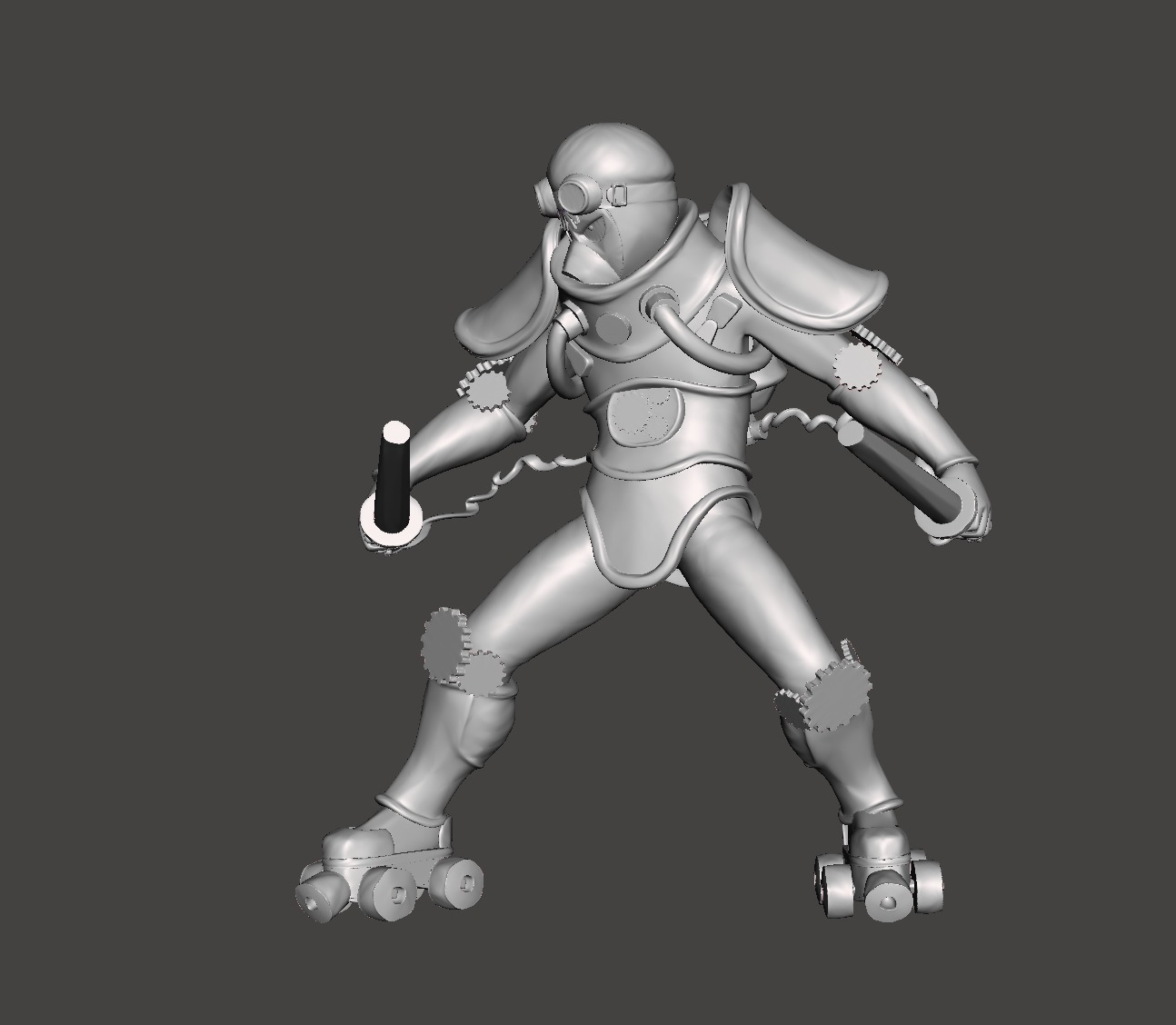 Lightning Genji 3D Model 3D print model_1