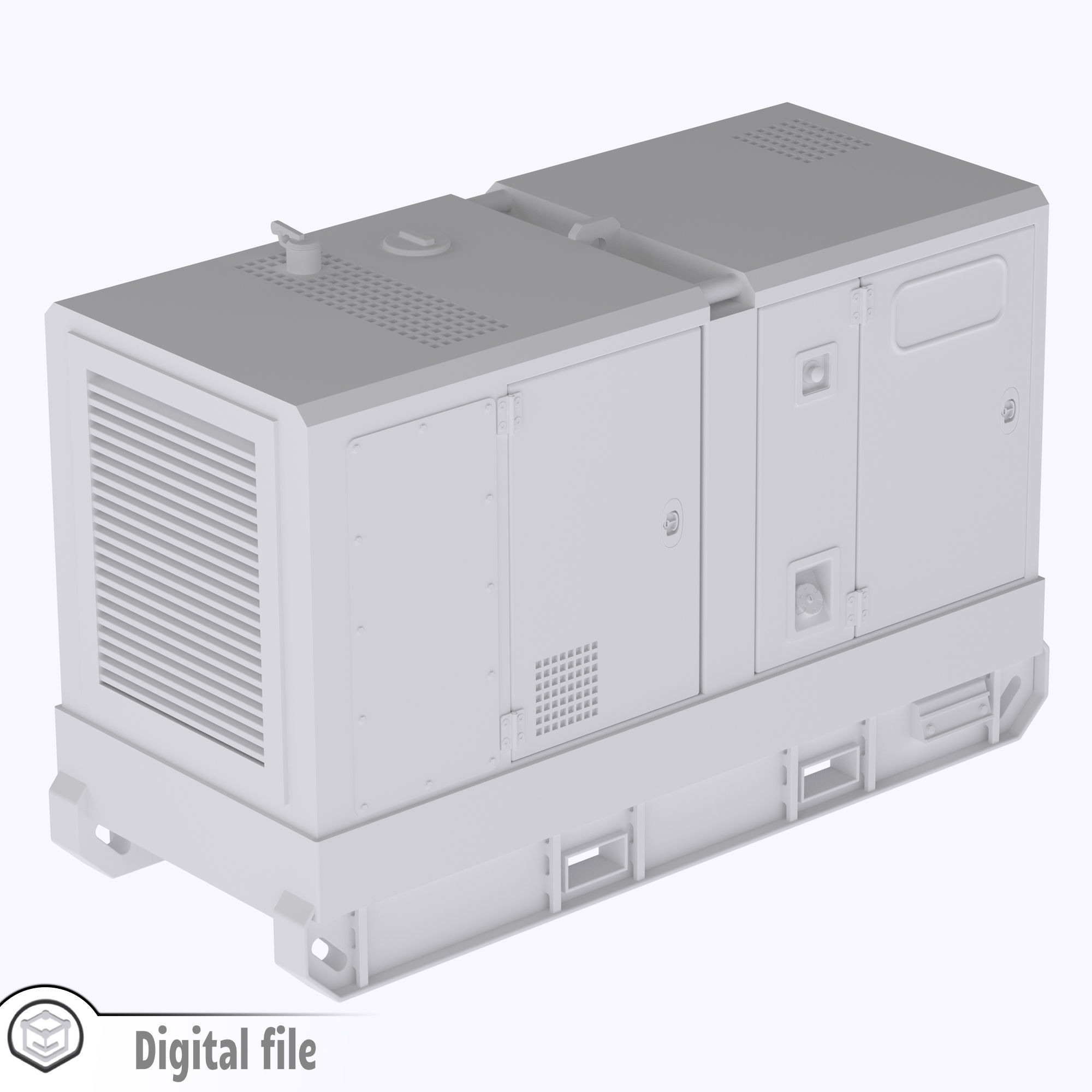 HO Scale Large diesel generator Atlas Copco inspired model 3D print model_6
