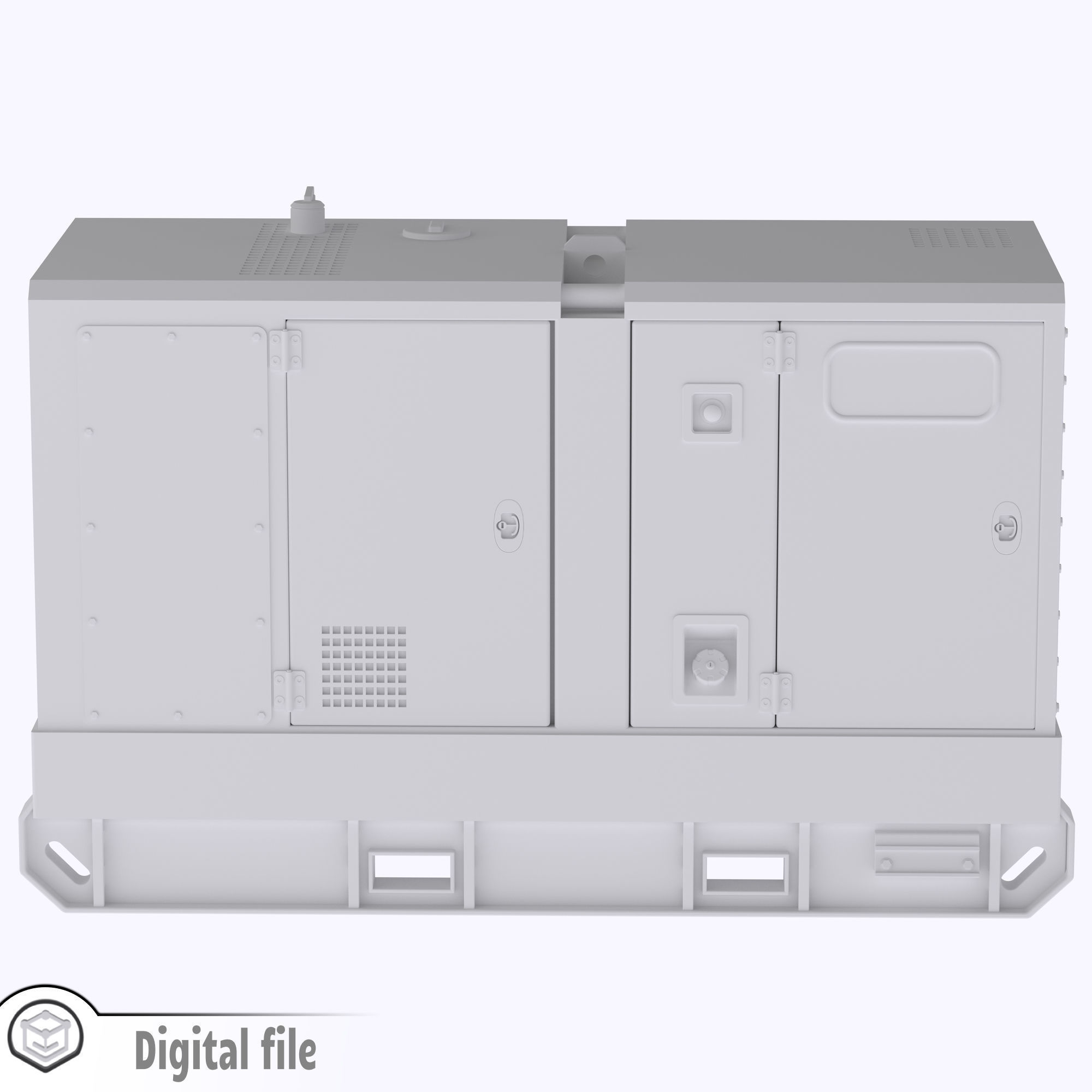 HO Scale Large diesel generator Atlas Copco inspired model 3D print model_7