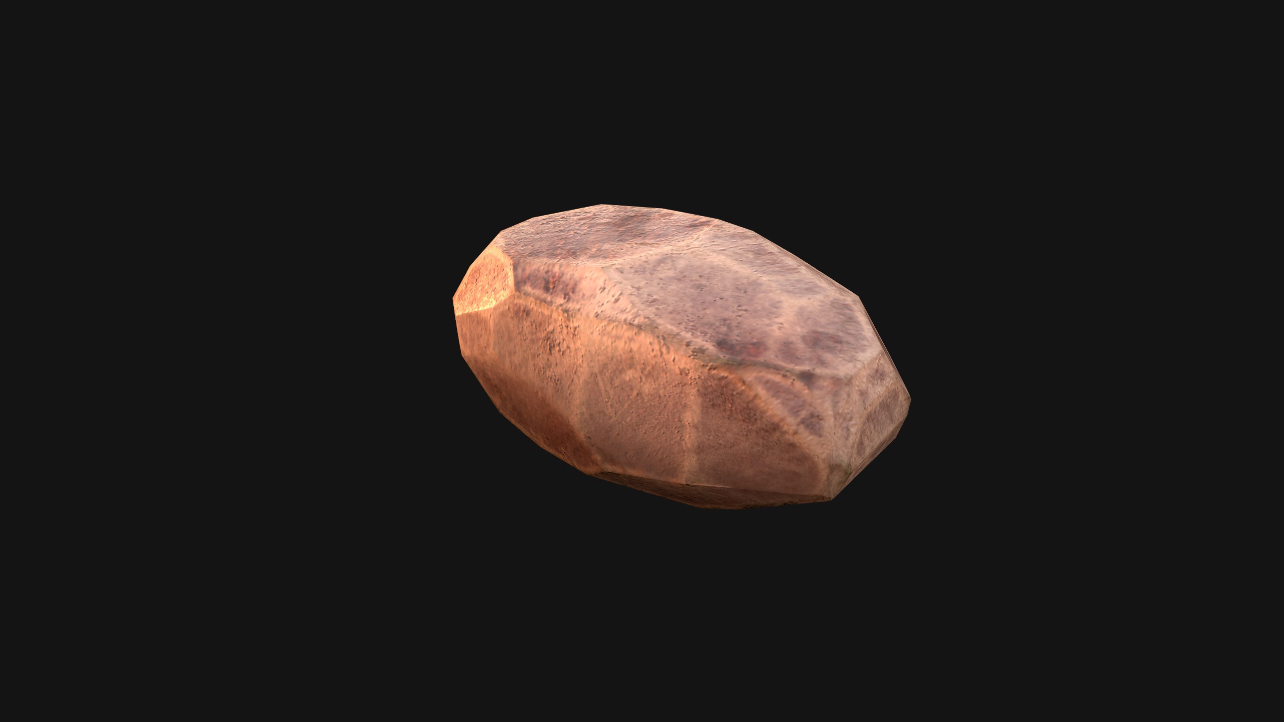 Copper Deposits Ore and Stones Resource Set Low-poly 3D model_16