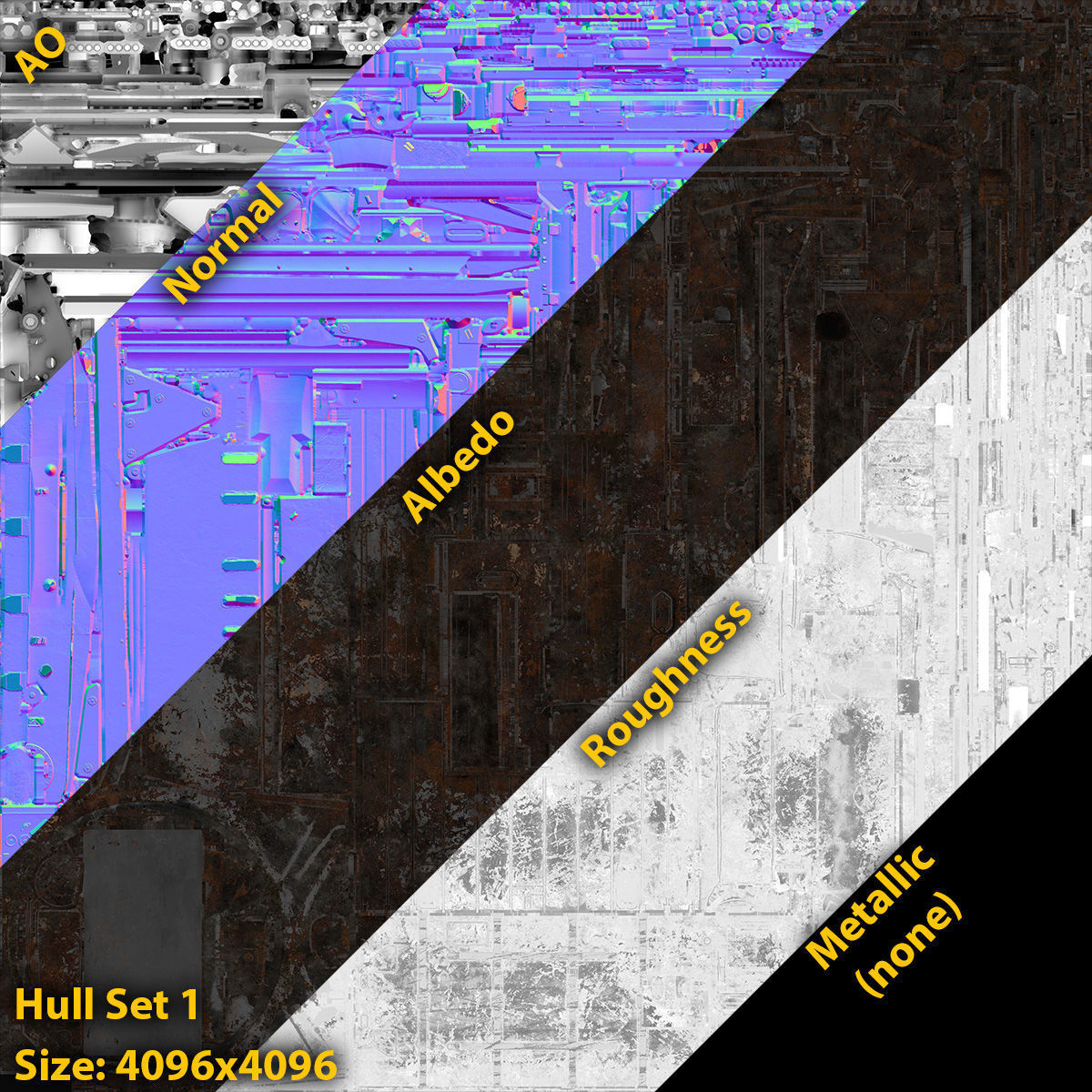 Tank T-64BM Bulat Destroyed Low-poly 3D model_12