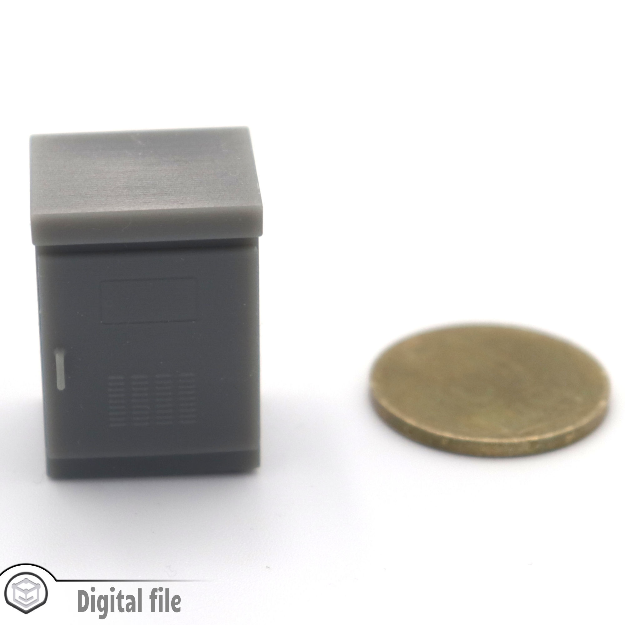 HO Traffic cabinet security train model 3D print model_4