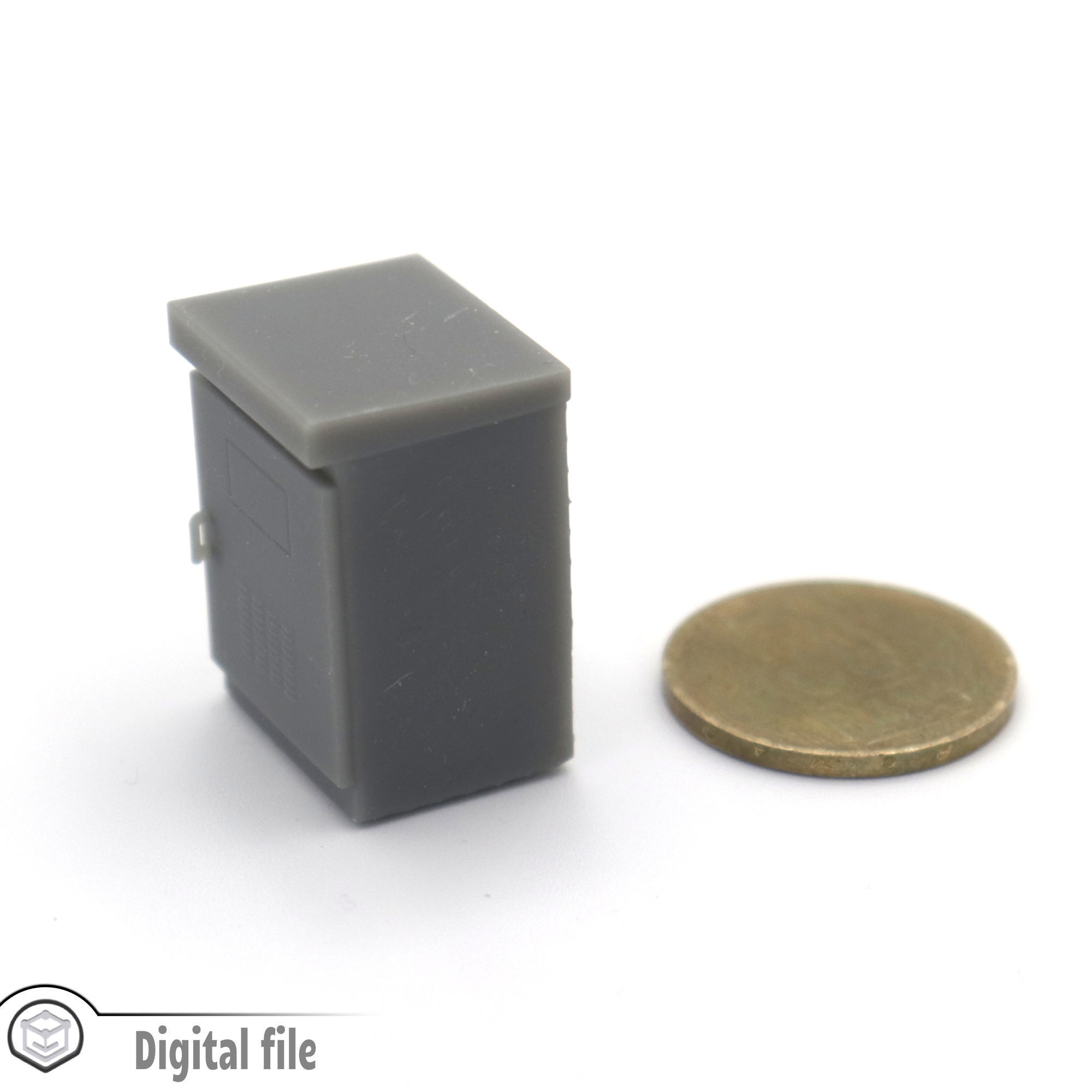 HO Traffic cabinet security train model 3D print model_3