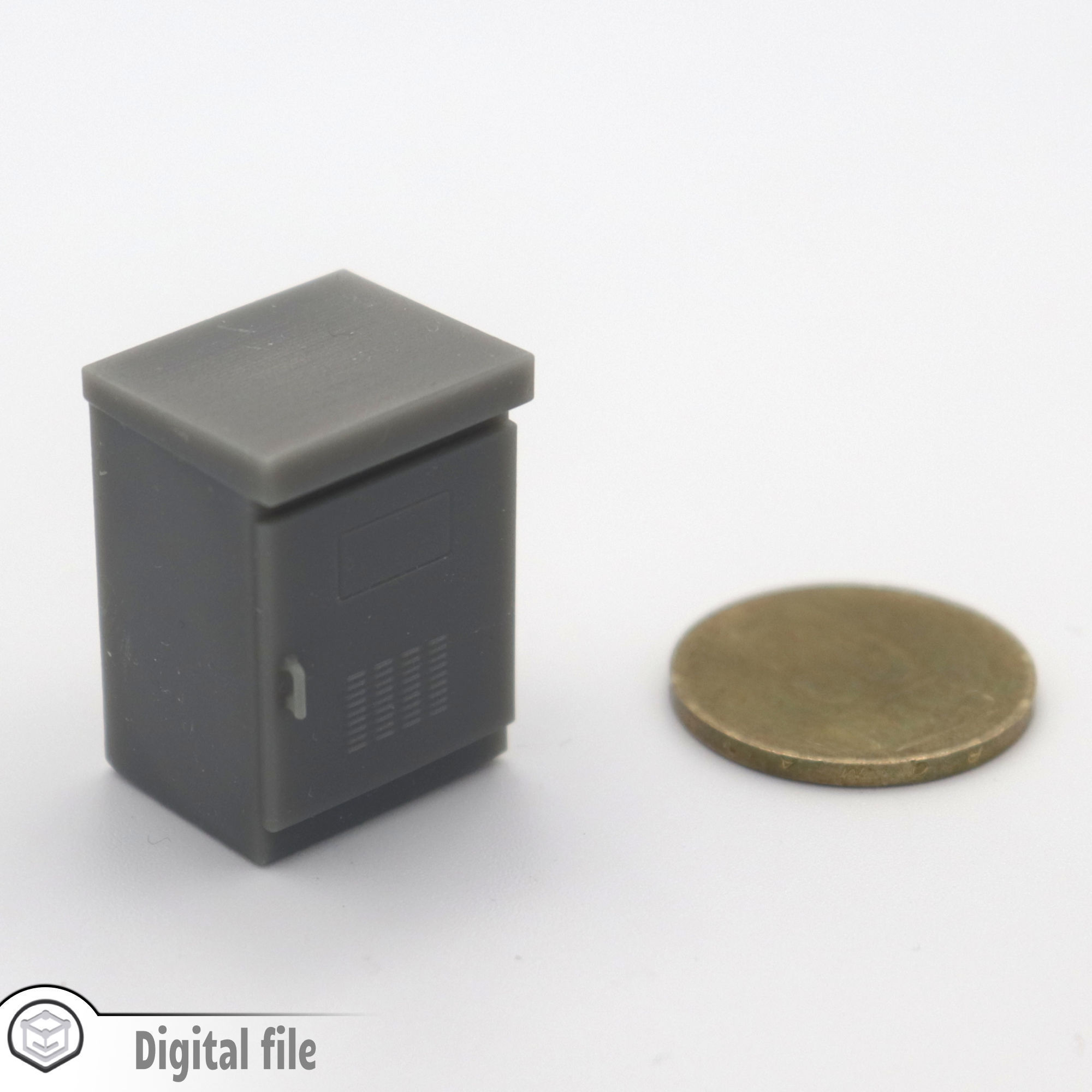 HO Traffic cabinet security train model 3D print model_1