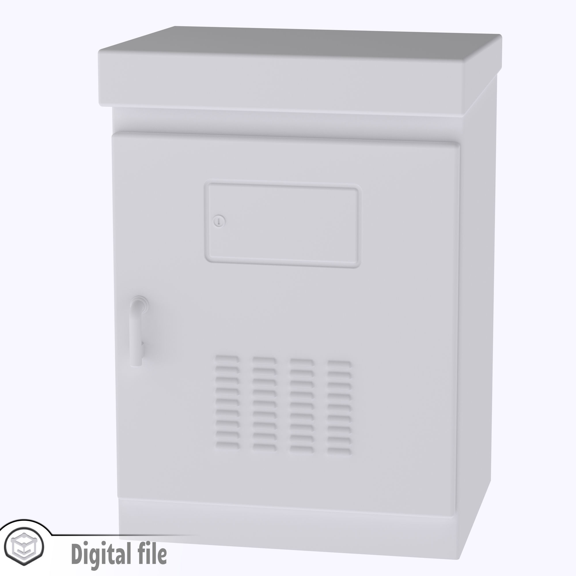 HO Traffic cabinet security train model 3D print model_8
