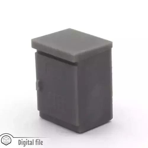 HO Traffic cabinet security train model  3D print model