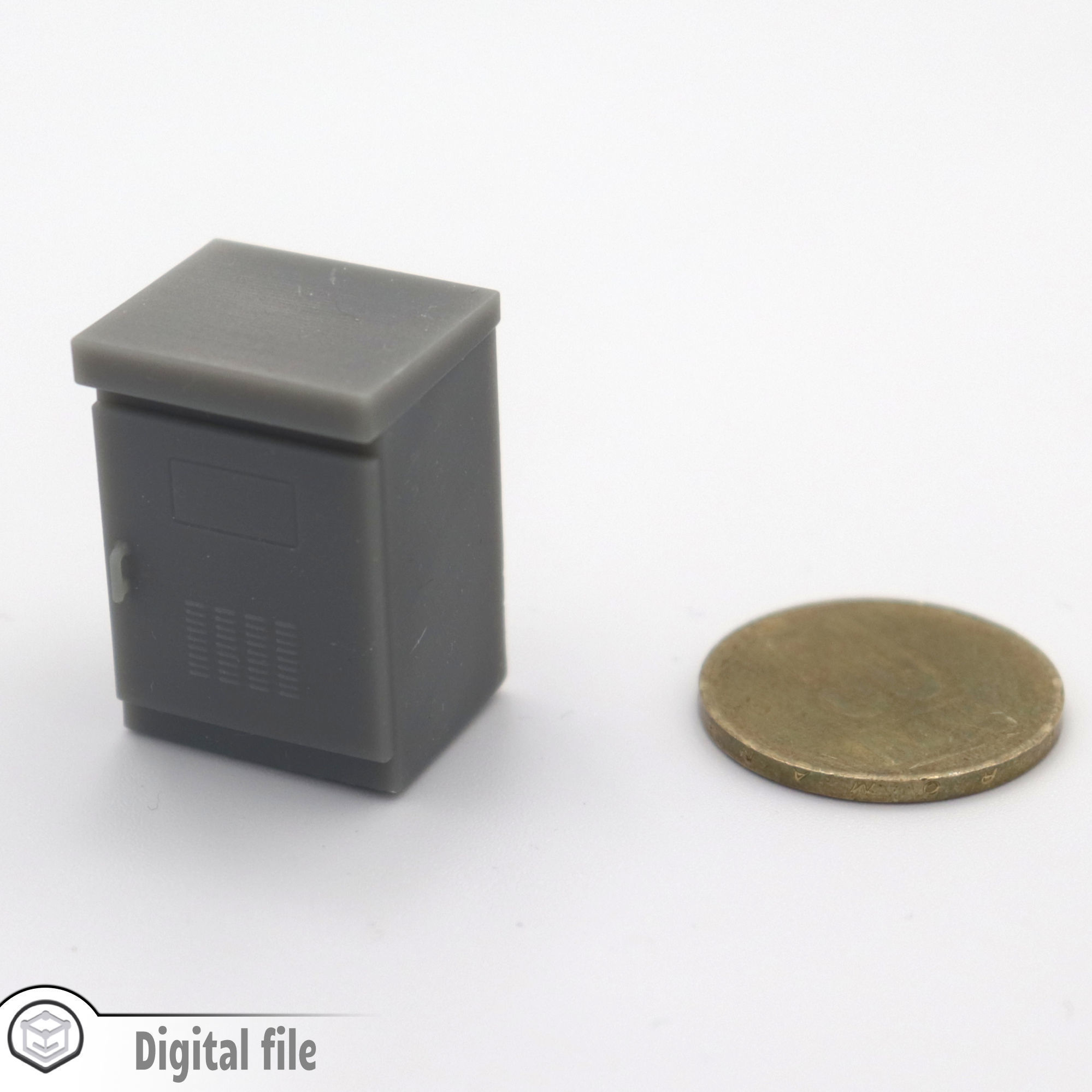 HO Traffic cabinet security train model 3D print model_2