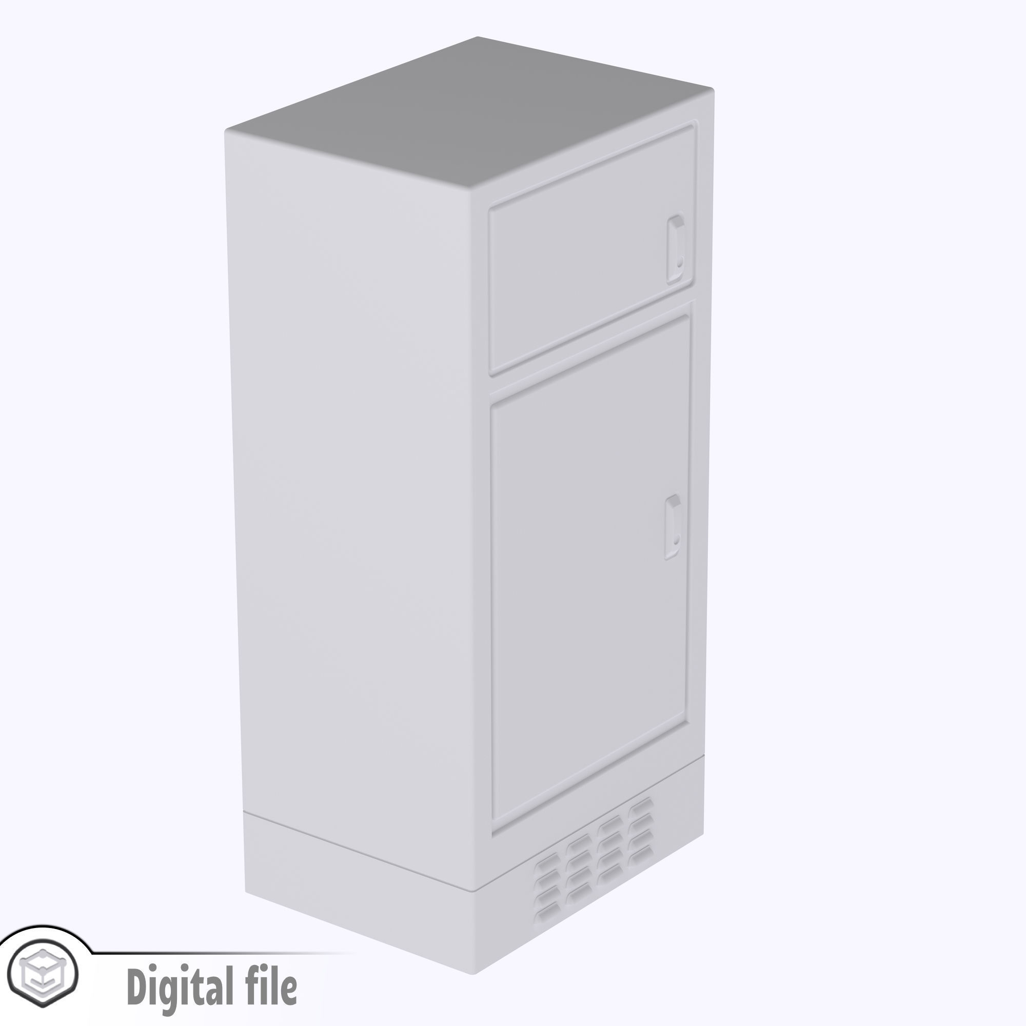 HO Traffic cabinet security 2 3D print model_3