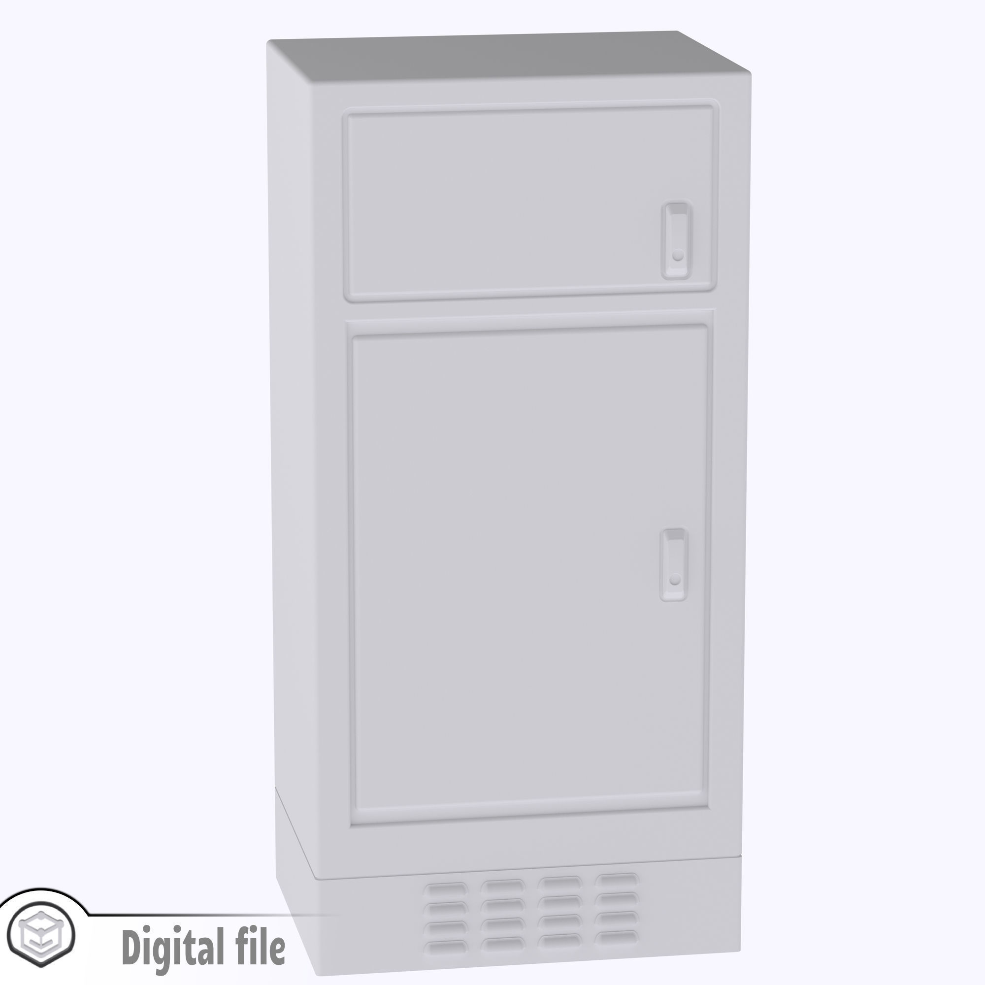 HO Traffic cabinet security 2 3D print model_4