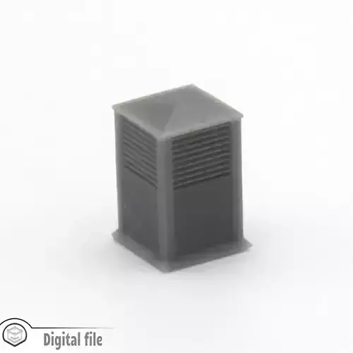 HO Roof ventilation 2 train model  3D print model