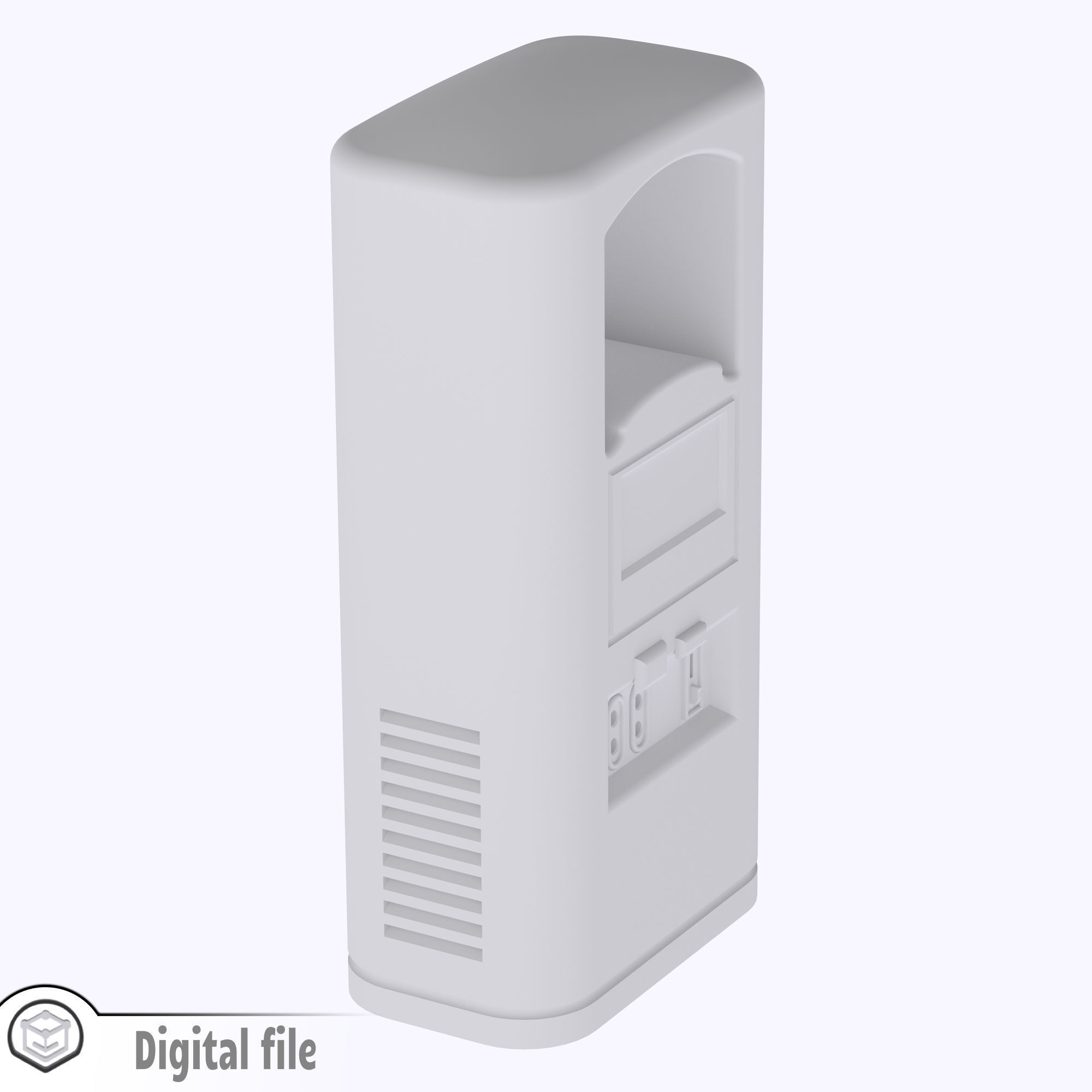 HO Charging station train model 3D print model_6