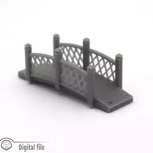 HO Small bridge 1 train model  3D print model