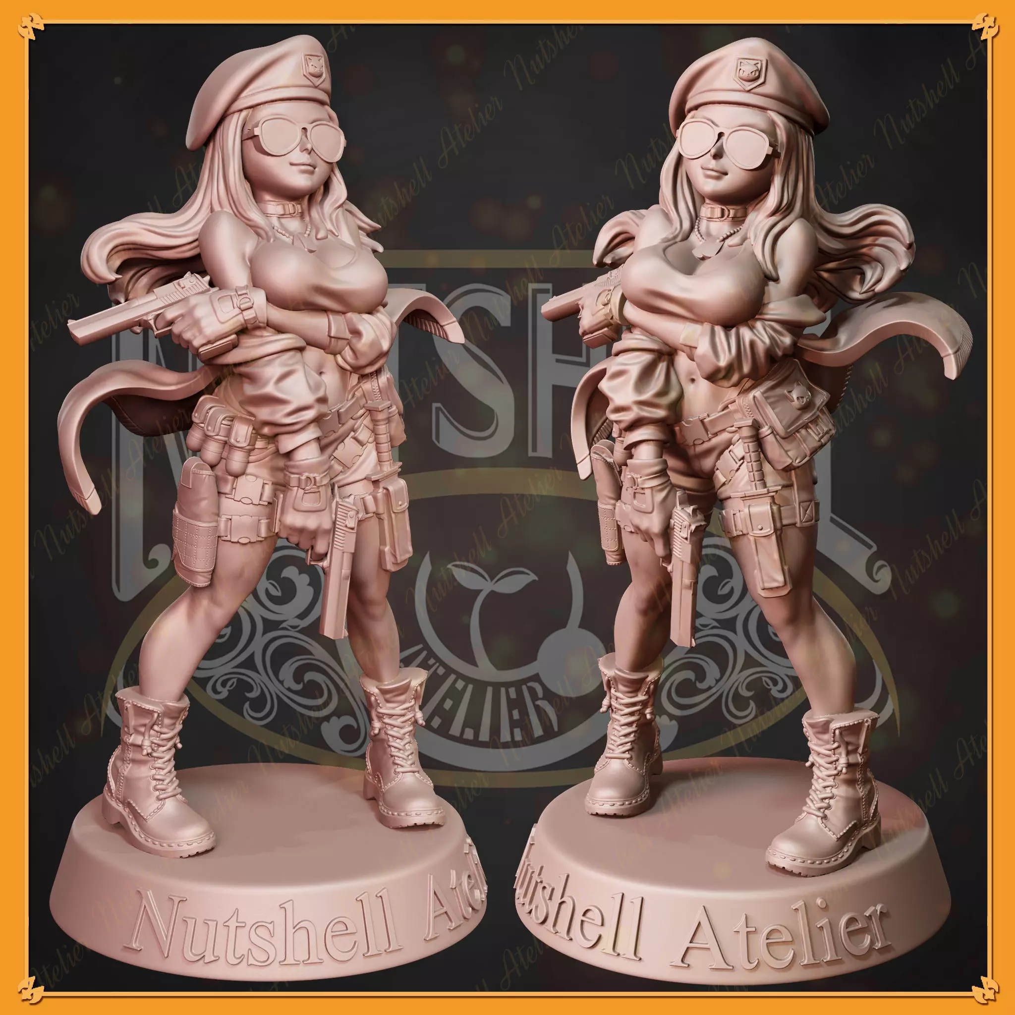 Nutshell Atelier - Squad leader - Chibi ver 3D print model