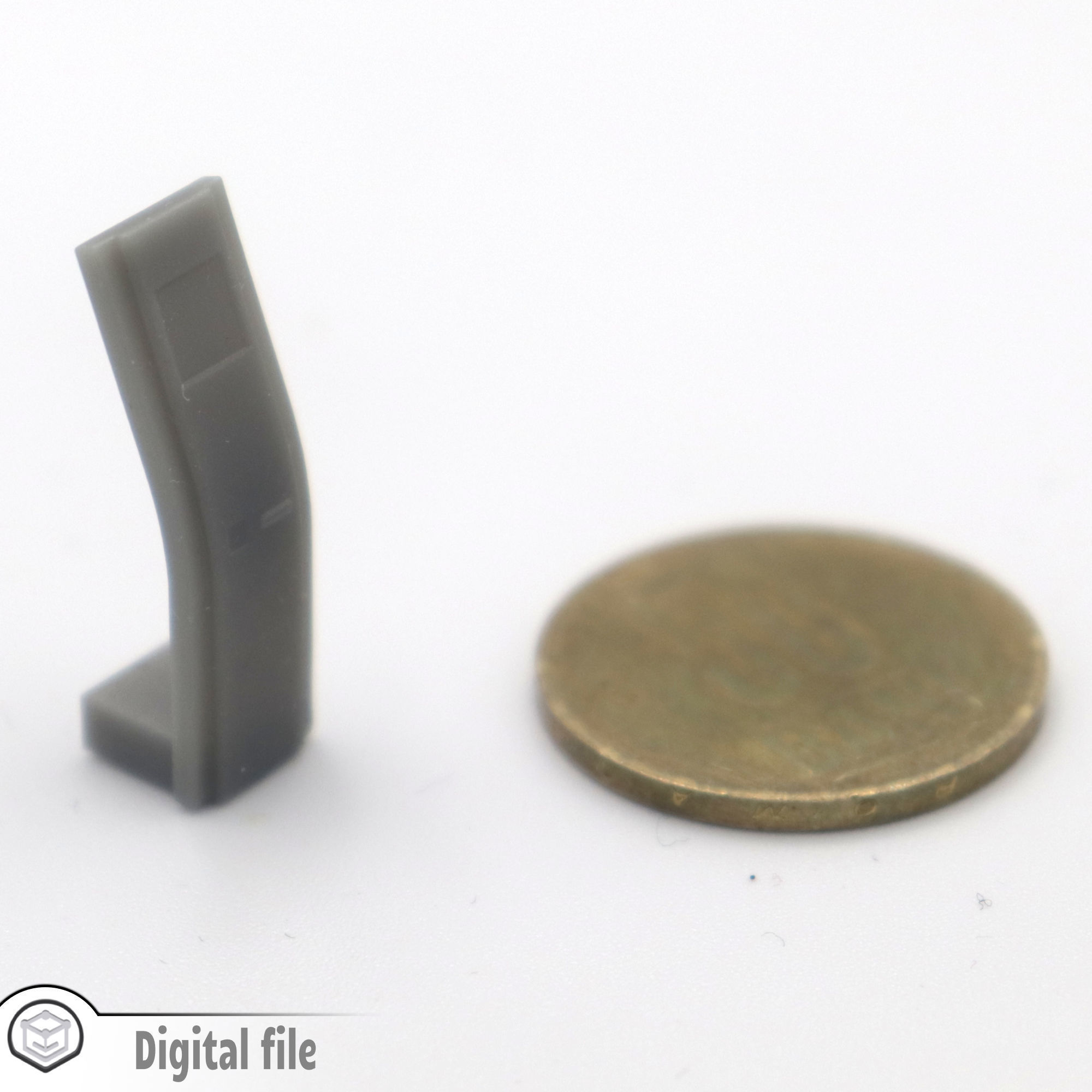 HO Ticket machine train model 3D print model_2