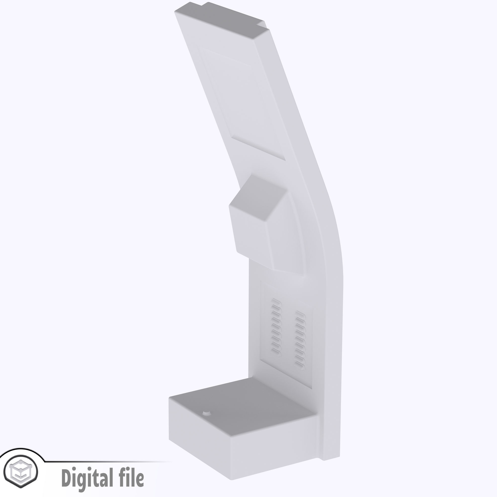 HO Ticket machine train model 3D print model_7