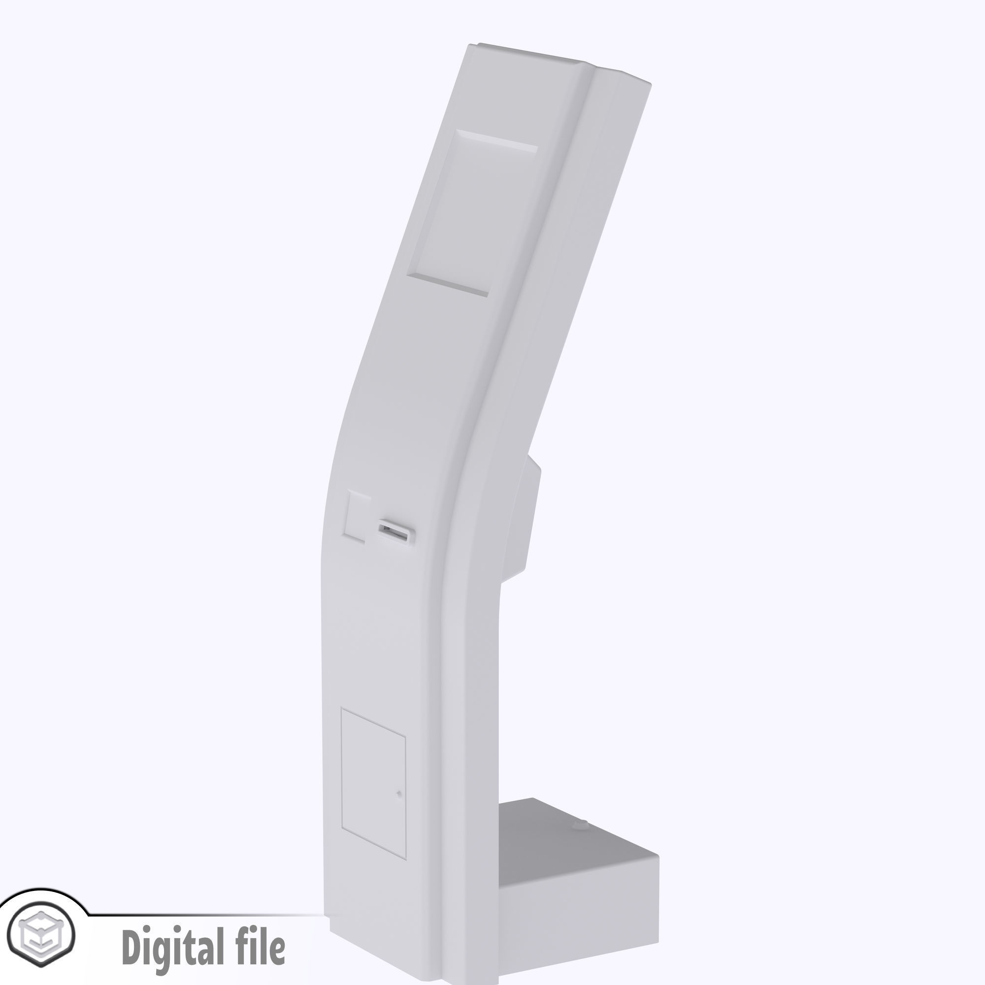 HO Ticket machine train model 3D print model_5