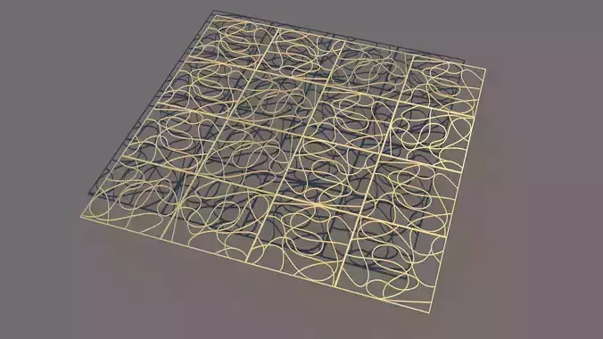 Gold Pattern Decorative Panel