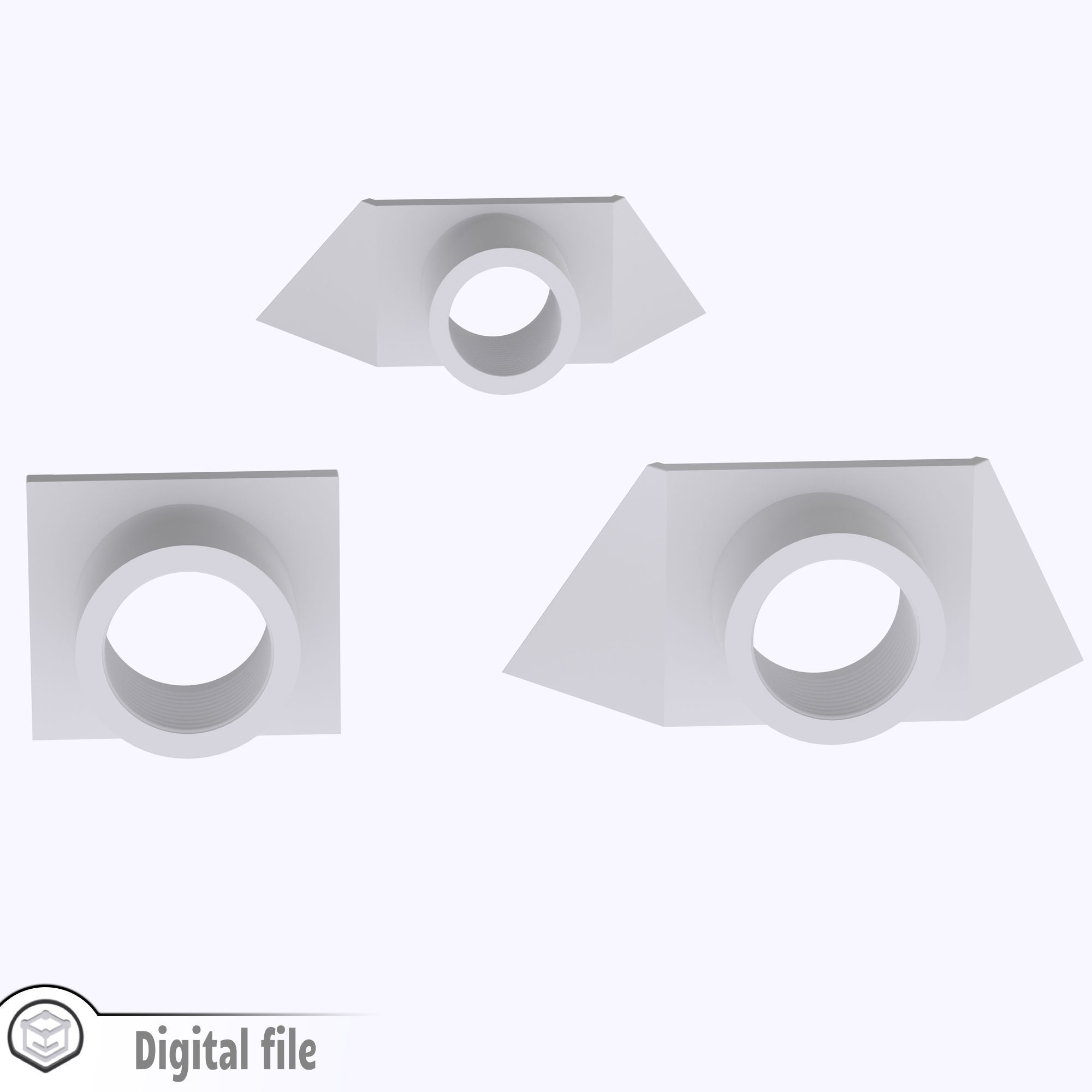 HO Set of 3 culvert pipe train model  3D print model_3