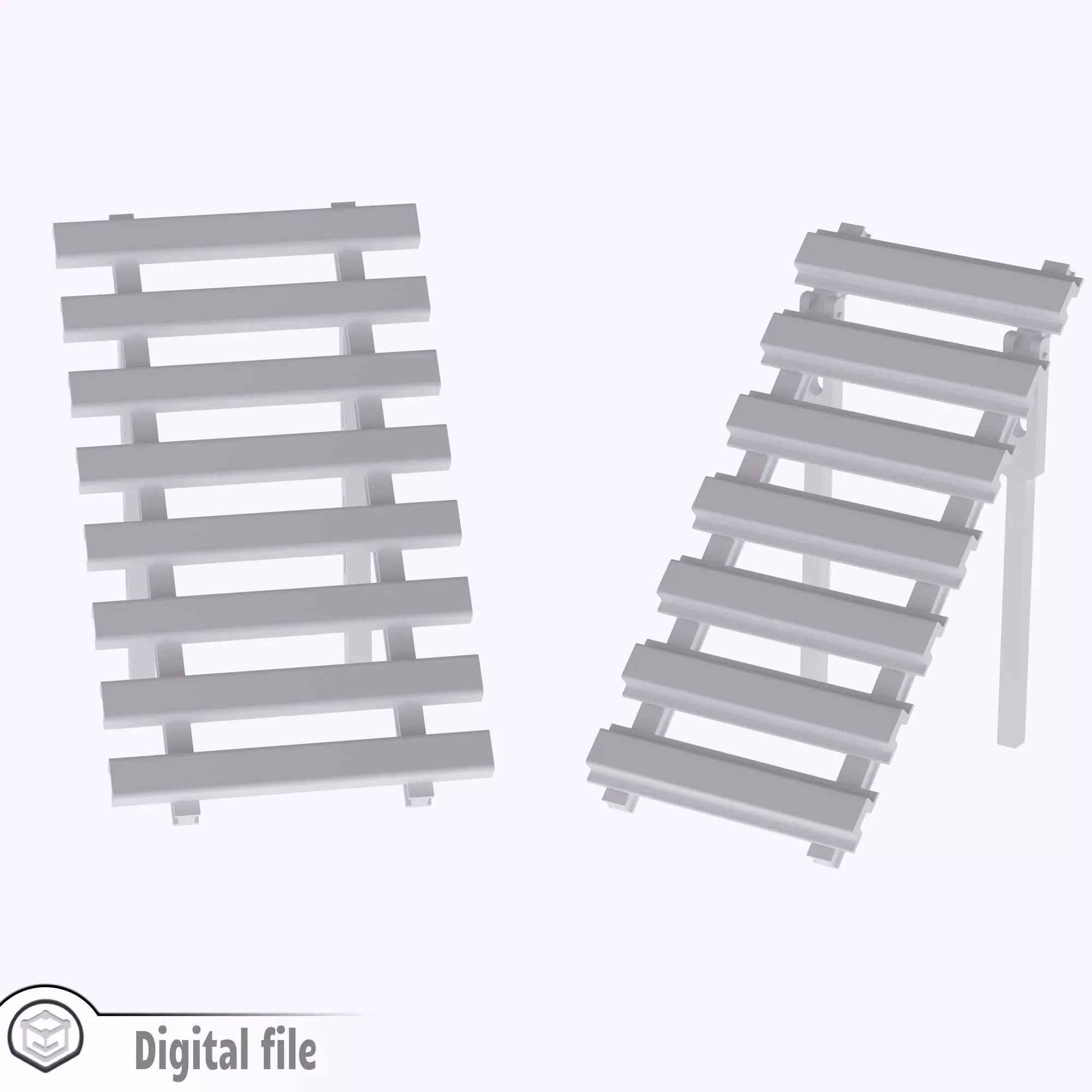 HO Set of 2 avalanche barriers train model 3D print model