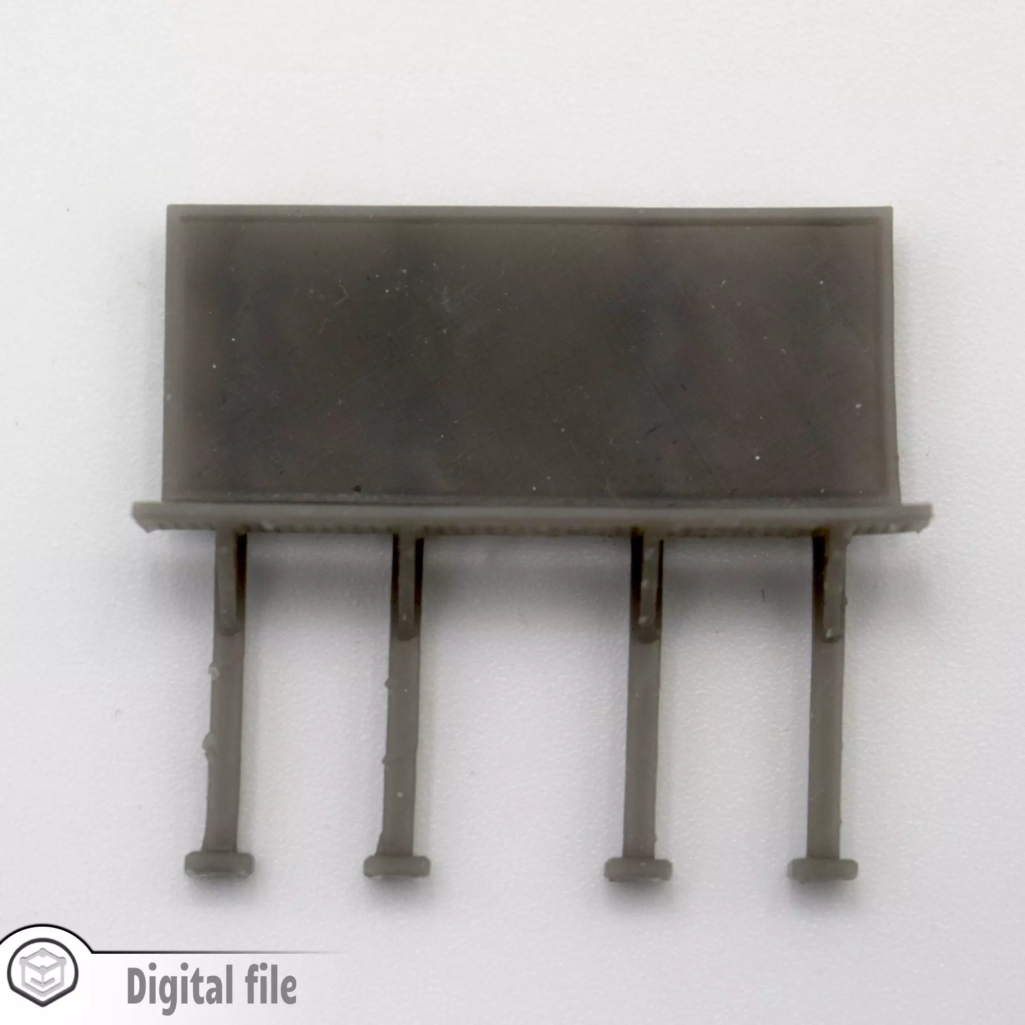 HO Metal billboard train model 3D print model_0