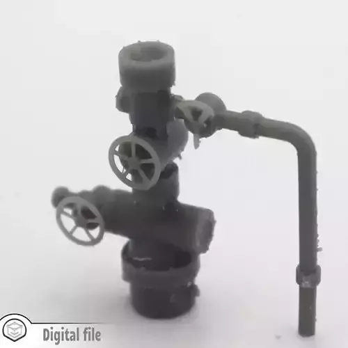 HO Oil well valve train model  3D print model