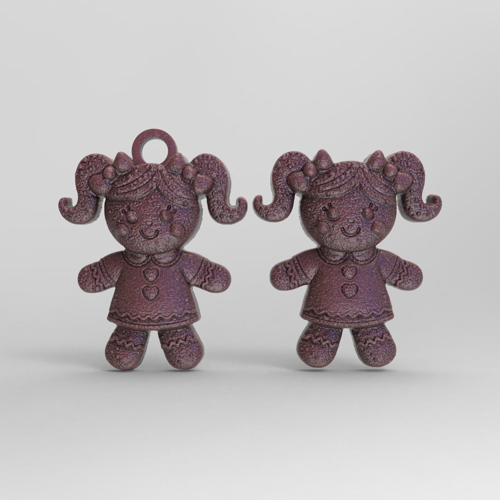 cute ginger doll decor 3D print model_3