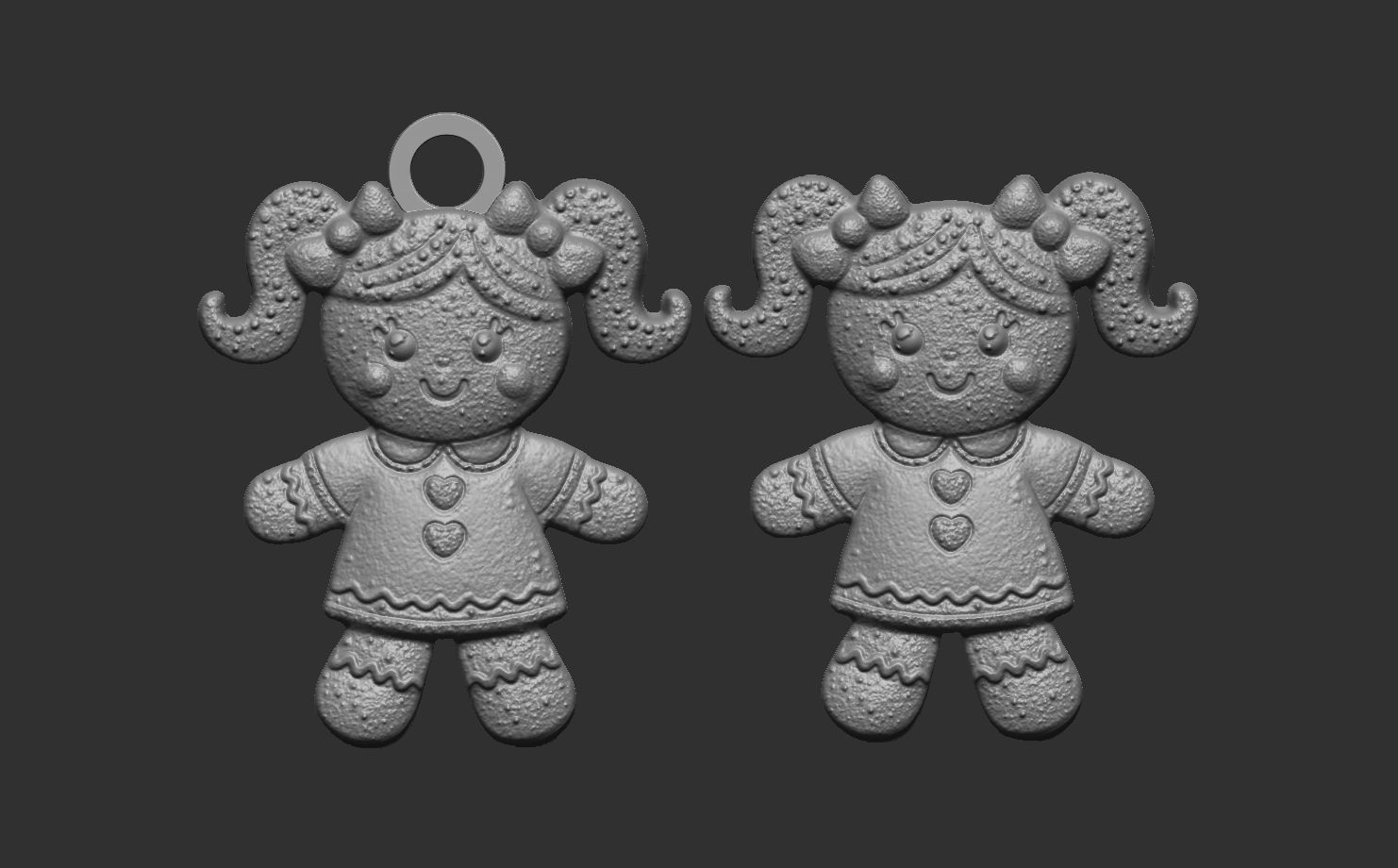 cute ginger doll decor 3D print model_4