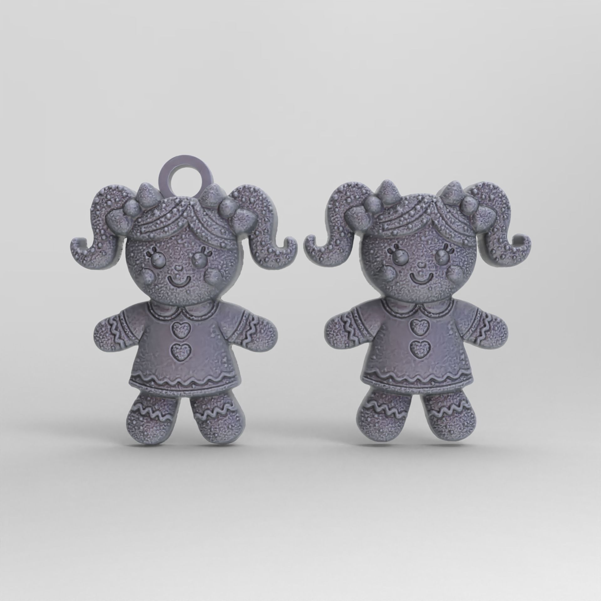 cute ginger doll decor 3D print model_1