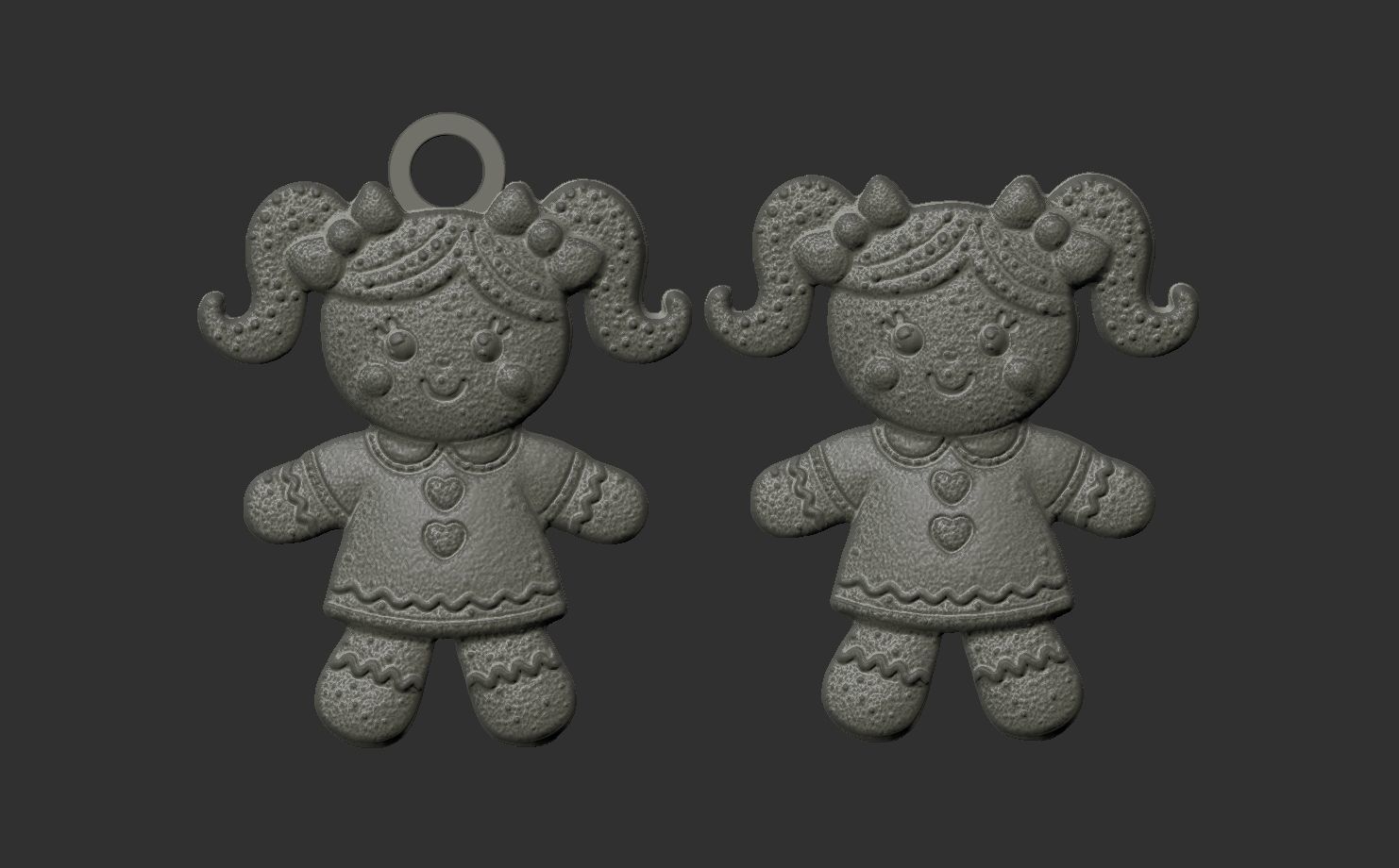 cute ginger doll decor 3D print model_6