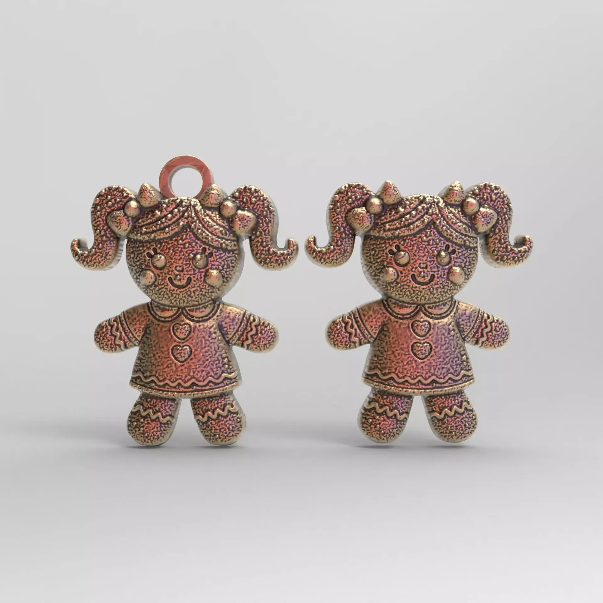 cute ginger doll decor 3D print model_0