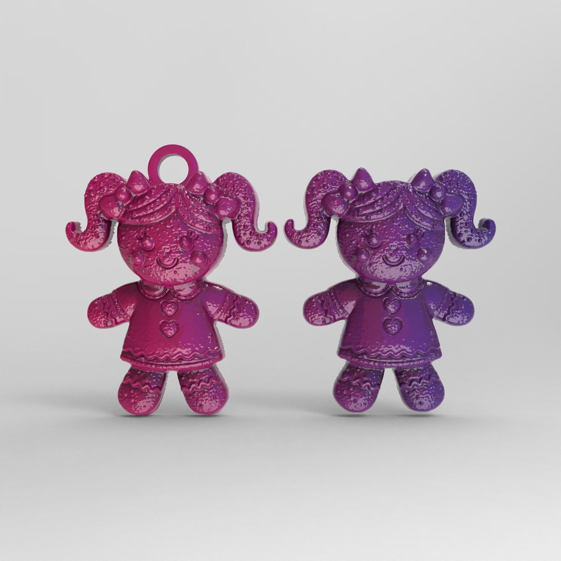 cute ginger doll decor 3D print model_2