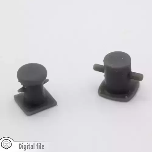 Set of 2 martim port bollard 1 train model  3D print model