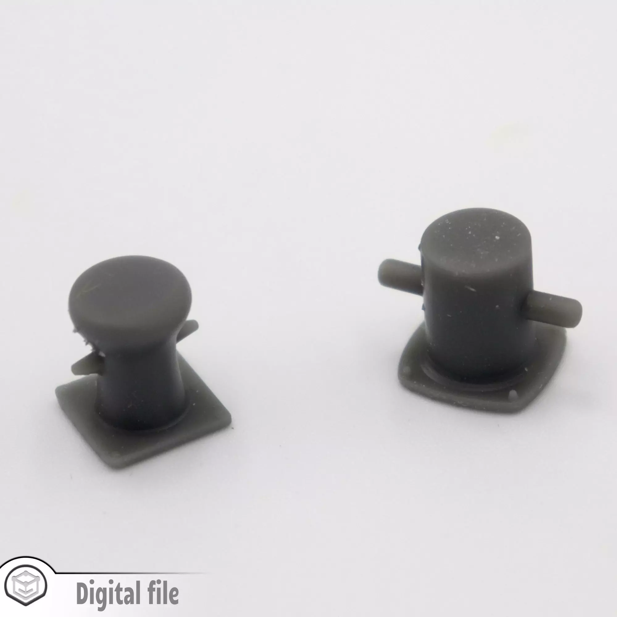 Set of 2 martim port bollard 1 train model 3D print model