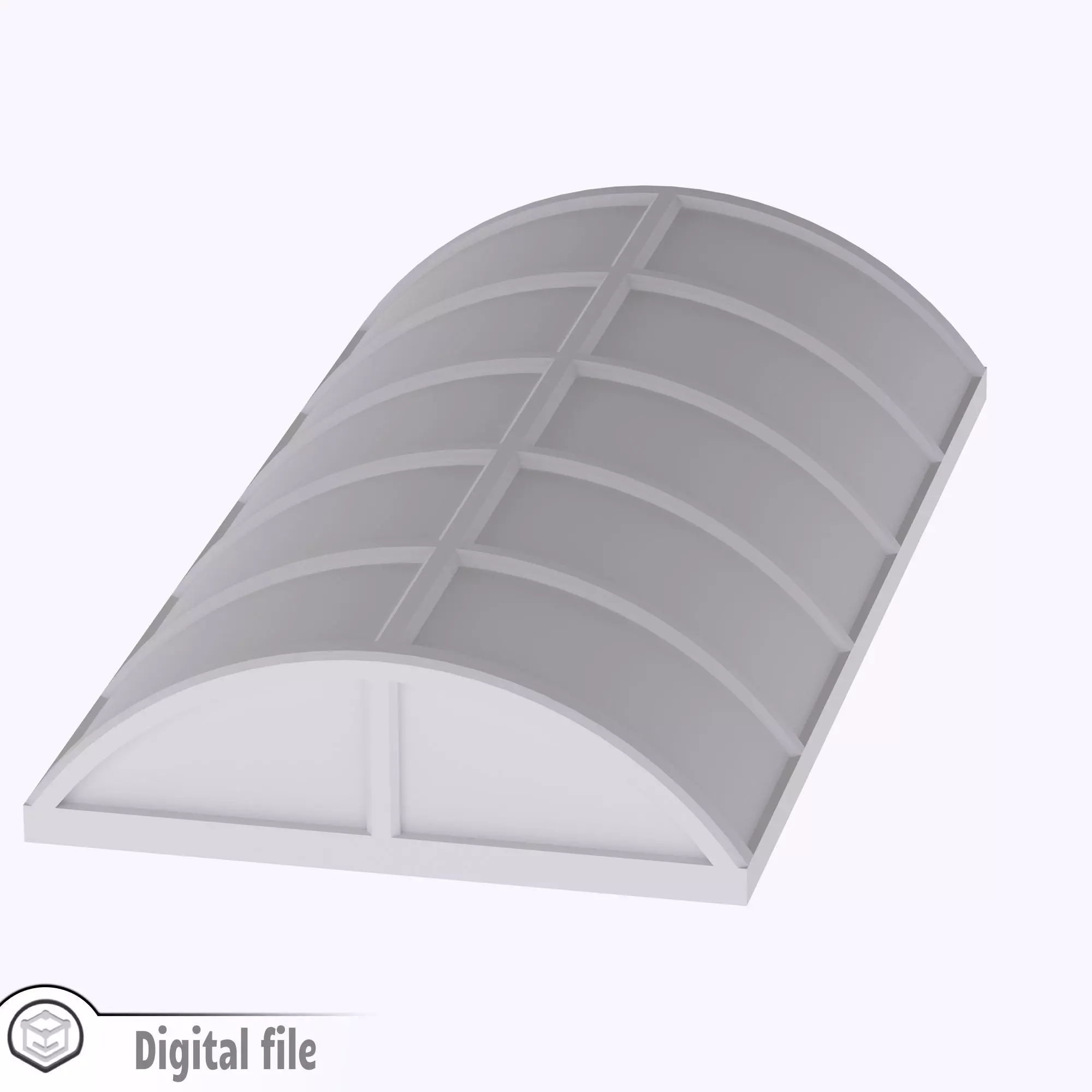 HO Long dome skylight train model 3D print model